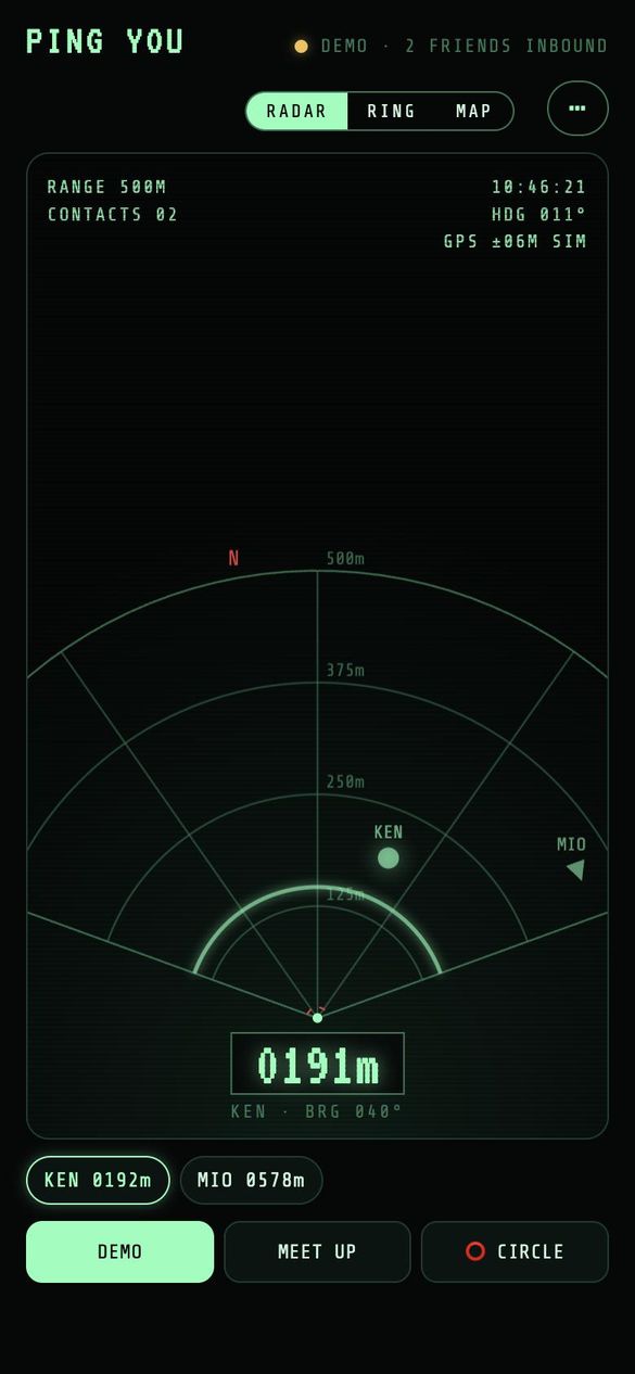 Radar view